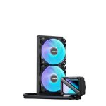 Wasserkuehlung TCOMAS LE200 240 mm 2 ARGB-Luefter Display