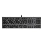 Tastiera A4Tech Fstyler FX60H Slim Gaming 100% Grigia retroilluminata bianca