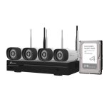 Registratore NVR per Telecamera IP Nivian NV-KIT1030W6 4 telecamere 2K 2TB HDD WiFi