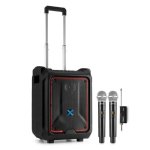 Altavoz portátil Vonyx SPLASH300 Bluetooth 200 W con 2 micrófonos inalámbricos