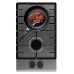Piastra a gas Bolero GN 2200F 2 fuochi Acciaio Inox
