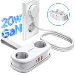 Regua Orico AP3 2 tomadas 2 USB-A USB-C 20 W