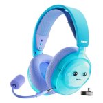 Auriculares SteelSeries Arctis Nova 3X sem fios Bluetooth gaming microfone antirruído azul/lilás