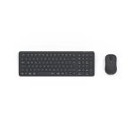 Tastatur Hama WKM-300 Slim Kabellos Schwarz Deutsch mit Maus