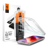 Spigen Glas.tR EZ Fit Pro Displayschutz fuer iPhone 18 Pro/17 Pro/16 Pro 2er Pack