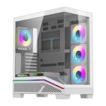 Boitier PC DarkFlash K430 Blanc ATX avec 6 ventilateurs