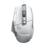 Rato Logitech G G502 X com fio 25600 DPI branco com tapete G240