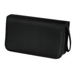 Funda para disco Hama CD Wallet Nylon 80 Preto Capacidade 80 CDs