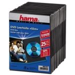 Caixa de Armazenamento DVD Hama Slim Box 25 Preto