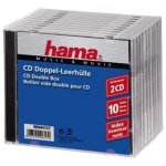 CD Doppel-Jewel-Case Hama Standard Transparent Pack 10