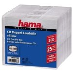 CD-Hülle Hama Slimline Transparent 2 Discs Polystyrol