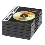 Boîtier DVD Hama Jewel noir, lot de 5