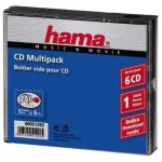 Estojo CD Hama Multipack 6 Transparente para 6 discos