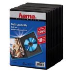 Funda CD Hama Jewel Case Transparente Negra Polipropileno 10 unidades