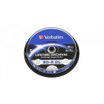 Disco Blu-ray Verbatim M-Disc BD-R DL 50 GB 6x Stampabile 10 Pezzi