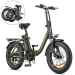 Vélo électrique pliant HillMilES Dolphin 20 pouces vert 36 V 13 Ah 250 W