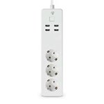 Regleta Nedis WIFIP312FWT 3 Tomas inteligentes Wi-Fi y 4 USB-A