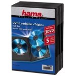 DVD Box Triple Hama 3 Scheiben Schwarz Packung 5