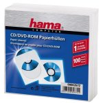 Funda Hama para 1 Disco Óptico 120 mm Papel Resistente a Rayones