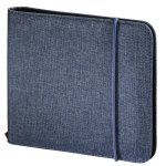 Funda Cartera Hama para 24 Discos Azul Poliéster