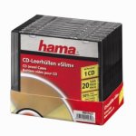 Pochette Hama pour disque optique 120 mm, noire et transparente