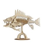 Puzzle 3D in legno Fossile Pesce 26 Pezzi