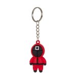 Llavero 3D Squid Dam Electronics Vigilante Cuadrado Goma