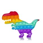 Juguete Sensitivo Desestresante Bubble Pop It Dam Electronics T-Rex Silicona Multicolor