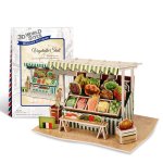 3D Puzzel Dam Electronics World Style Frankrijk Groentekraam 39 Stuks