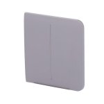 Painel tátil Ajax SideButton 2-gang cinzento para LightCore