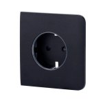Intelligente Steckdose Ajax SideCover Type F Graphit LED-Anzeige