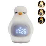Réveil Dam Electronics Pingouin Lumière Nocturne Réglable 1200 mAh