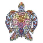 Puzzle Dam Electronics Diy Tortue Silhouette A4 Multicolore