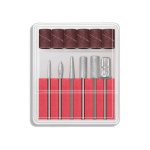 Nagelfeilen Kit Dam Electronics 6 Typen und 6 Aufsaetze
