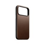 Capa Nomad Modern Leather Case couro castanho MagSafe Qi2 para iPhone 17 Pro Max