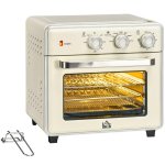 Mini Forno Homcom 20 L 1400 W Convecção AirFry Creme