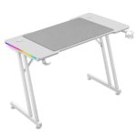 Mesa gaming Mars Gaming 120 cm RGB con fibra de carbono y alfombrilla XXL estructura de acero