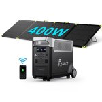 Estación de energía FOSSiBOT F3600 Pro 3840 Wh, 3 AC, 6 USB, LiFePO4 + panel 400 W