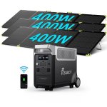 Estación de energía FOSSiBOT F3600 Pro 3840 Wh, 3 AC, 6 USB, LiFePO4 + solar