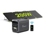 Estação de energia FOSSiBOT F1800 1024 Wh 1800 W LiFePO4 + painel solar 200 W