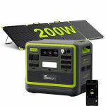 Station d’énergie Fossibot F2400 2048Wh 2400W 3 AC LiFePO4 + panneau 200W