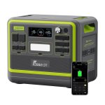 Estación de energía FOSSiBOT F2400 2048 Wh, 3 CA, USB, LiFePO4, solar y UPS