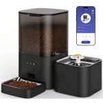 Dispensador Automático Welltin Comida y Agua 6L Fuente 2,5L WiFi Negro
