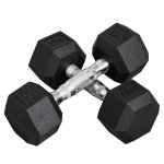 Haltères hexagonaux Welltin 5 kg Paire Fonte Caoutchouc