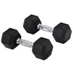 Kurzhantel Welltin Hexagonal 6 kg Gusseisen Gummi Set 2 Stück