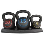 Kettlebell Welltin 2,27-4,54-6,8 kg prise antiderapante