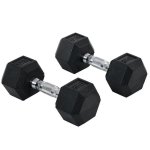 Halter Welltin Hexagonal 8 kg Par Borracha Pegada Moletada