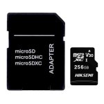 Carte mémoire Hikvision 256 Go microSDXC C10 U1 V10 A1 92 Mo/s