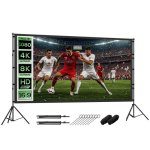 Pantalla Proyector HOMCOM 120" 16:9 Compatible 4K/8K Doble Trípode Plegable