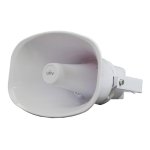 Megafone Uniview bidirecional PoE 30 W, 130 dB, IP66 branco